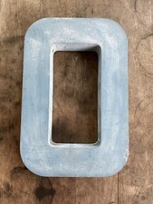 Large Metal Letter O Cast Aluminum Dimensional Industrial Alphabet Wall Decor