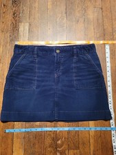 GAP Jeans 1969 Special Edition Vintage Style 10 Purple Blue Corduroy Mini Skirt
