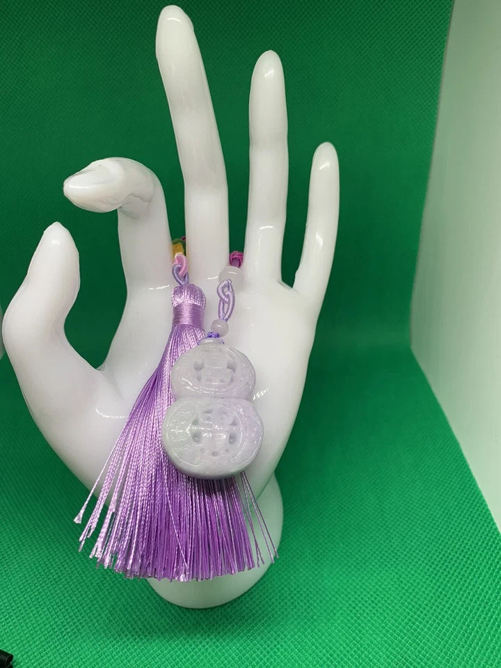 Collar Colgante Jade Verde Claro Grado A Genuino Natural Foto 2 de 4