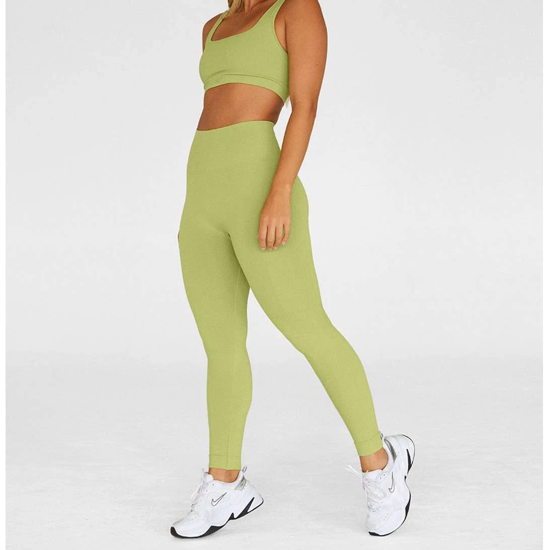 Set Active Sculptflex Seamless High Rise Leggings Kiwi Green Color