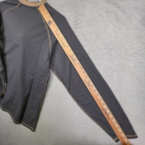 Legendary Whitetails Shirt Mens M Gray Recluse Raglan Henley Outdoor Cabincore - Picture 11 of 15