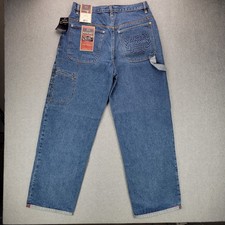 Y2K Bugle Boy Mens Carpenter Jeans Medium Indigo 34x32 NWT VTG Wide Leg Baggy