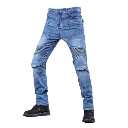 Pantaloni Moto Equitazione Uomo Outdoor Equitazione Jeans Moto Jeans Protezione - Foto 7 di 24