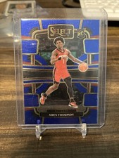 Amen Thompson 2023-24 Panini Select Concourse Blue Prizm RC #96