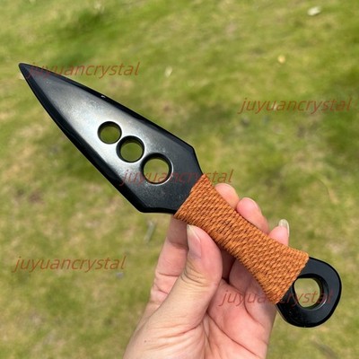 7''+ Natural Obsidian Dagger Quartz Crystal Skull Carved Knife Healing Decor 1pc