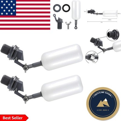 Durable 1/2 Inch Float Ball Valve, Adjustable for Hydroponics & Livestock Needs