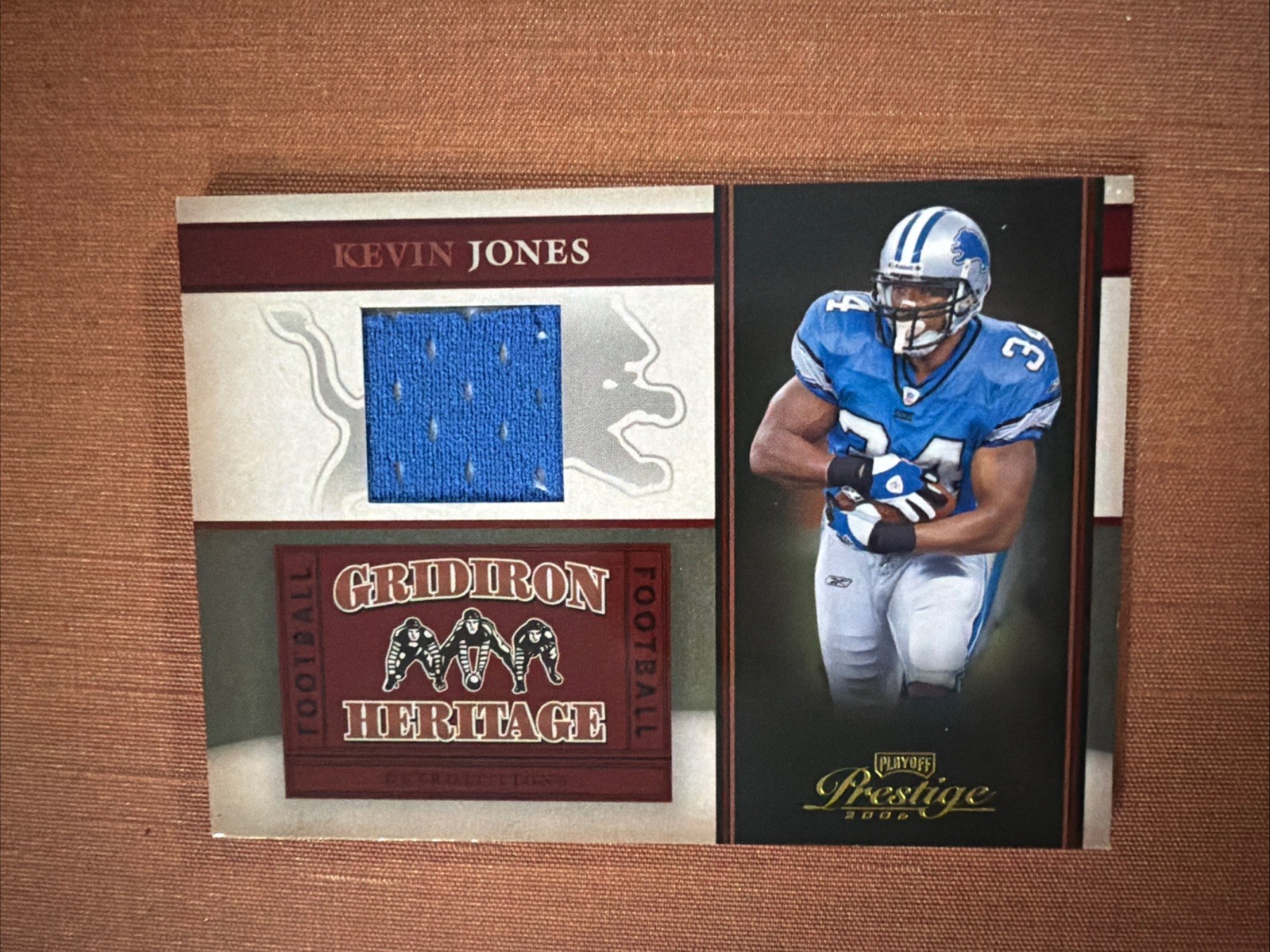 Kevin Jones 2006 Donruss Game Used Jersey Card #GH-21. Detroit Lions
