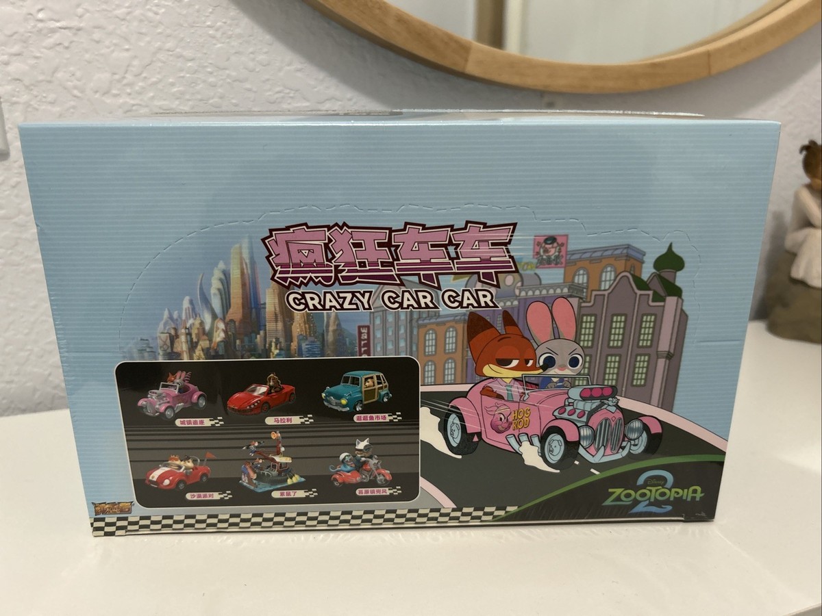 EOF-210 Zootopia 1箱6点セット未開封 Zootopia 2 Crazy Car Figure Blind Box Car Entire Case Of 6 Blind