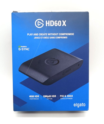 Elgato HD60 X Capture Card 1080p60 HDR10 4K30 USB-C Streaming PC Mac Schwarz