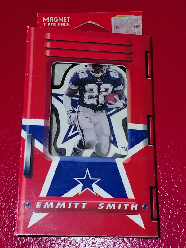 Crown Pro Emmitt Smith Dallas Cowboys Magnet NFL Licensed 1997