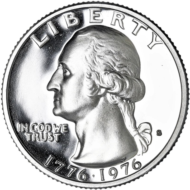 1976-S **WASHINGTON Bicentennial "40% SILVER Quarter" Wow Gem Coin +2 BU Bonus