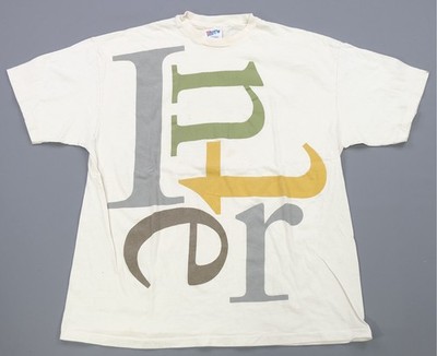 Rare Vintage Inter Face Interface Abstract Spell Out T Shirt 90s Technology XL