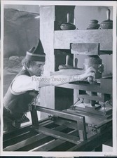 Vintage Man Elf Uniform Works Equipment In Business Il 6X8 Historic Press Photo