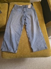   H M JEANS BAGGY WIDE FIT THROUGH THIGH AND LEG SIZE 36X32