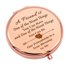 Friendship Gifts for Women Compact Makeup Mirror for Sister Bestie For Friend