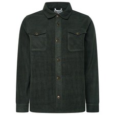 New Mens Shirt Jacket Soft Striped Shacket Casual Overshirt Button Up Top