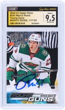 Marco Rossi Wild Signed 2022-23 Upper Deck Series 1 #243 CGC 9.5/10 Rookie Card