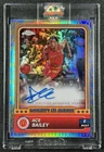 ACE BAILEY 2024 TOPPS CHROME MCDONALD'S A/A #34 LOGO REFRACTOR AUTO 74/75