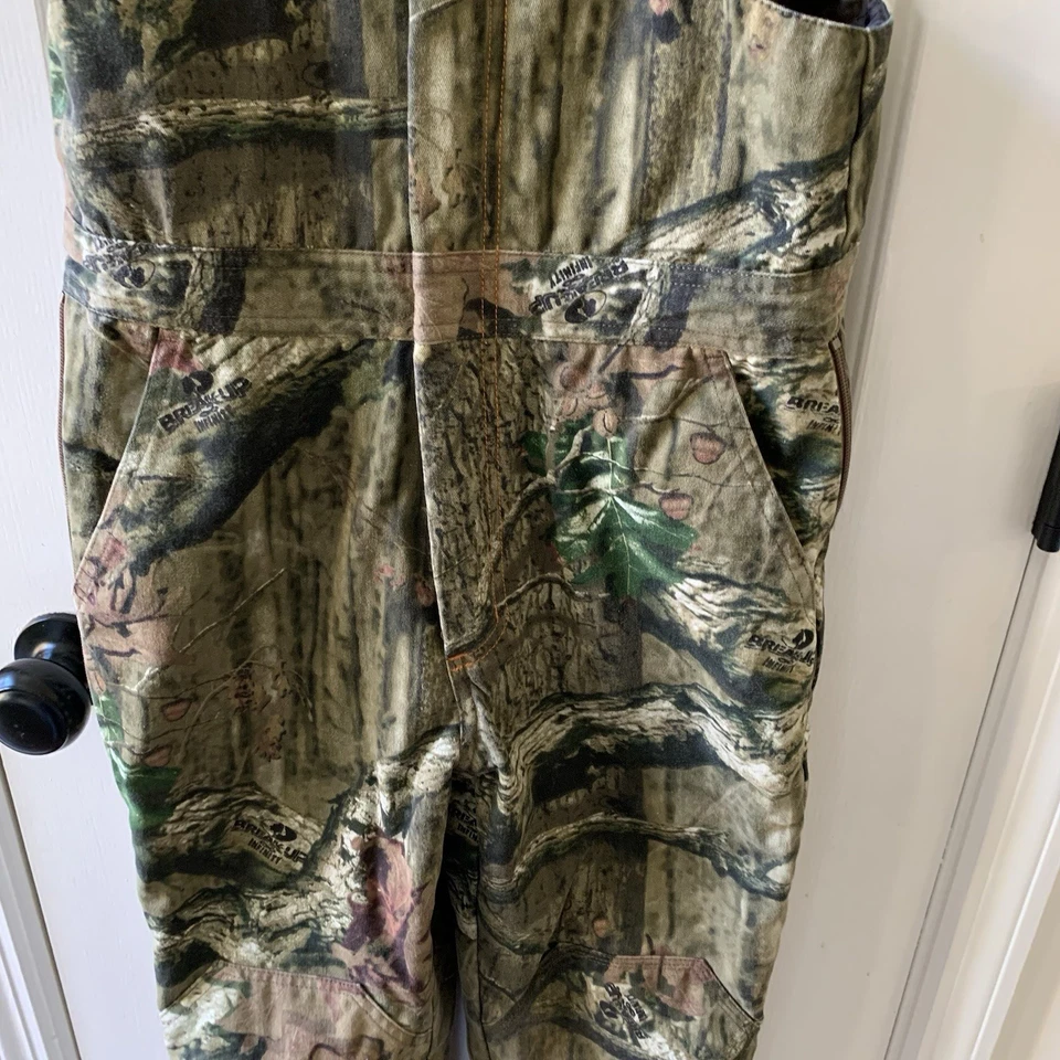 Red Head Silent Hide Bibs Youth Camo Hunting Overalls Zip Sides Pockets Size Lg - Image 3 of 4