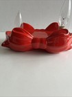 VTG Lighted Ceramic Wreath W/Bow Base ~ 2 Piece ~ Double Sided ~ 11.25” — photo 9