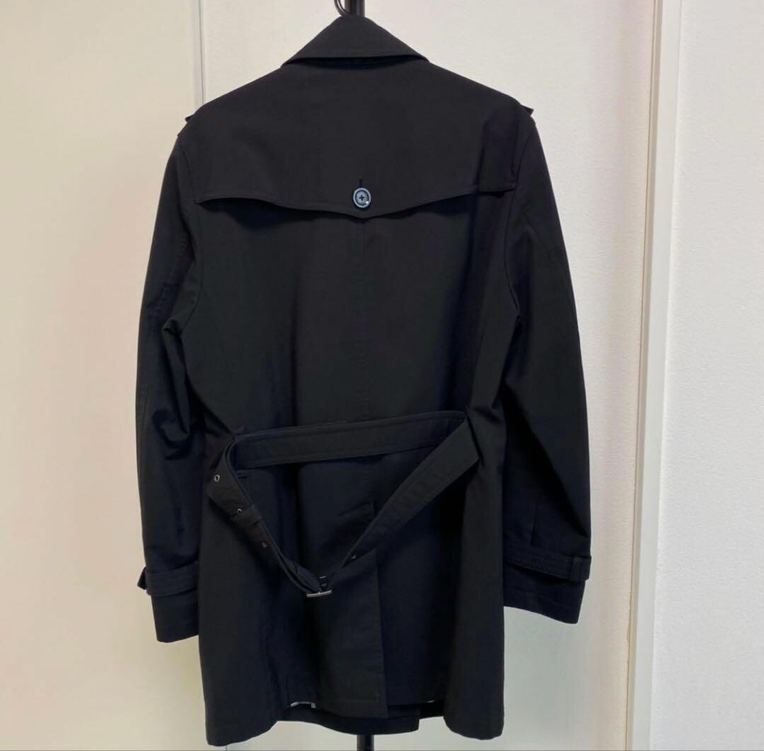 Rare BURBERRY BLACK LABEL Trench Coat S Nova Check Lined Belted Auth image 7