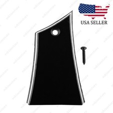 1 Hole 3Ply Plastic Gloss Black Guitar Truss Rod Cover Plate for Electric Guitar