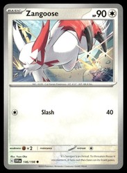 Zangoose 146/198 Scarlet & Violet Base Set Common
