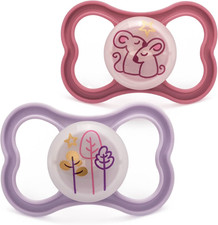 Air Glow-In-The-Dark Dummies, 18-36M, 2 Pack, Pink/Purple