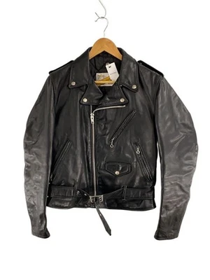 Schott Double Riders Chaqueta 36 Cuero Negro 07203 4032 - Imagen 1 de 4