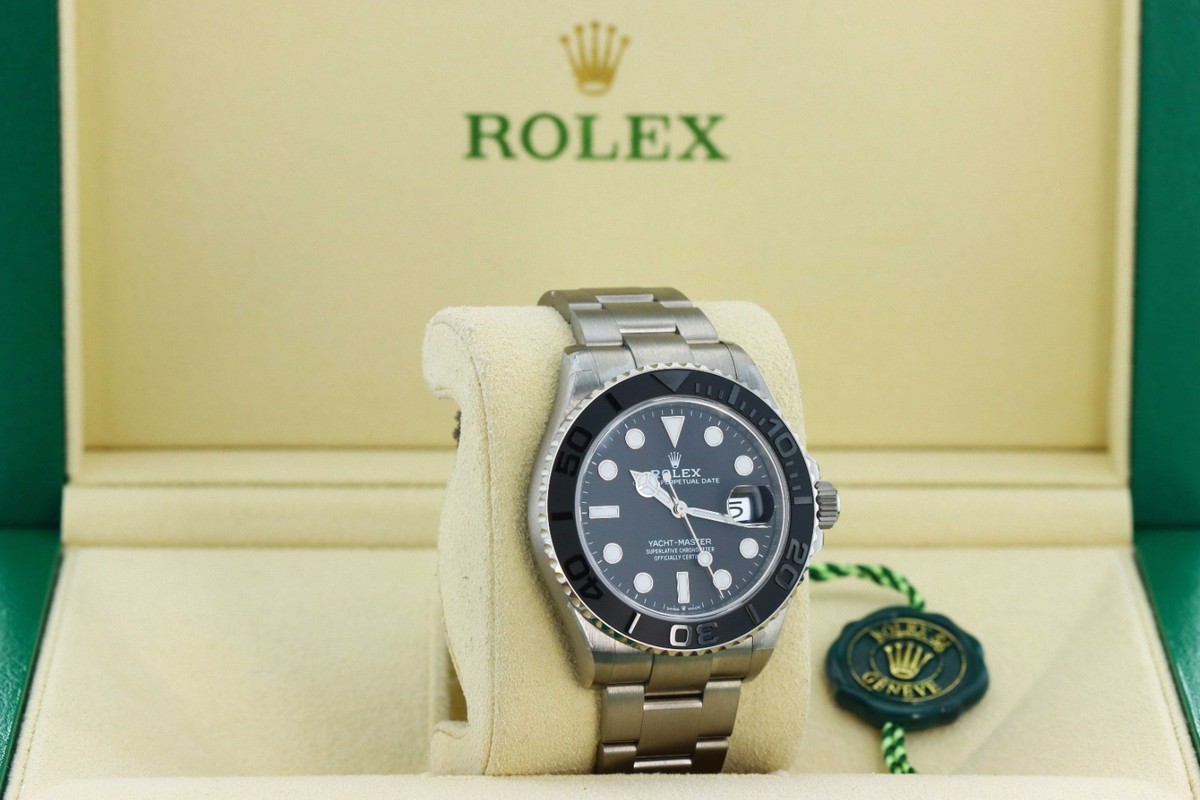 Rolex Yacht-Master 42mm, Black Dial, Black Cerachrom Bezel