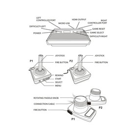 Atari Flashback 12 Gold HDMI Console 130 Classic Games with Pedals AR3080B New