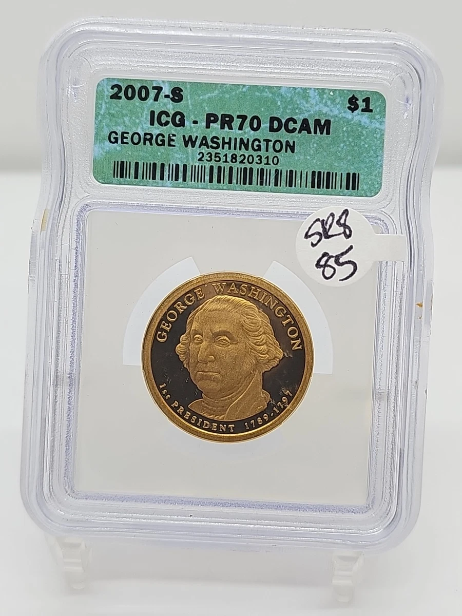 Grade PR 70 ICG 2007 Presidential Dollar Coins (2007-Now) for sale