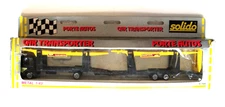 SOLIDO #7006 RENAULT CAR TRANSPORTER AUTO CARRIER BLACK & YELLOW TSI 1/43 READ