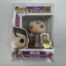 Disney Princess Mulan #323 Vinyl Figure w Pin Funko Pop Exclusive with Protector