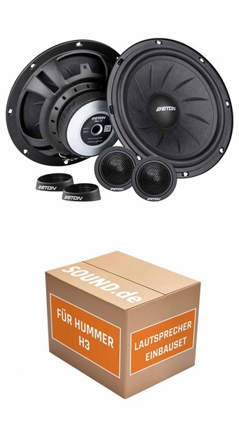 Lautsprecher Boxen Front Eton PRA 16 FüR Hummer H3 2X Tief-MitteltöNer 2X Hochtö-image