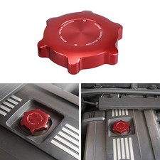 Bevinsee Engine Oil Filler Cap Cover Lid Replacement 11127509328 Red For Bmw