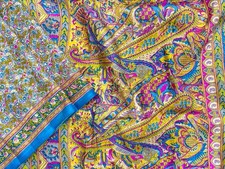 100 Pure Silk Sari Vintage Indian Saree Crafting Quilting Sewing Printed Fabric
