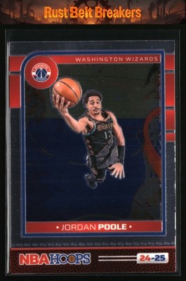 2024-25 Hoops Jordan Poole #190 Premium Washington Wizards