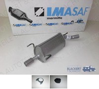 Imasaf ESD Auspuff Endtopf+Anbauteile für Opel Corsa C 1.2 Enjoy+Twinport+Kasten