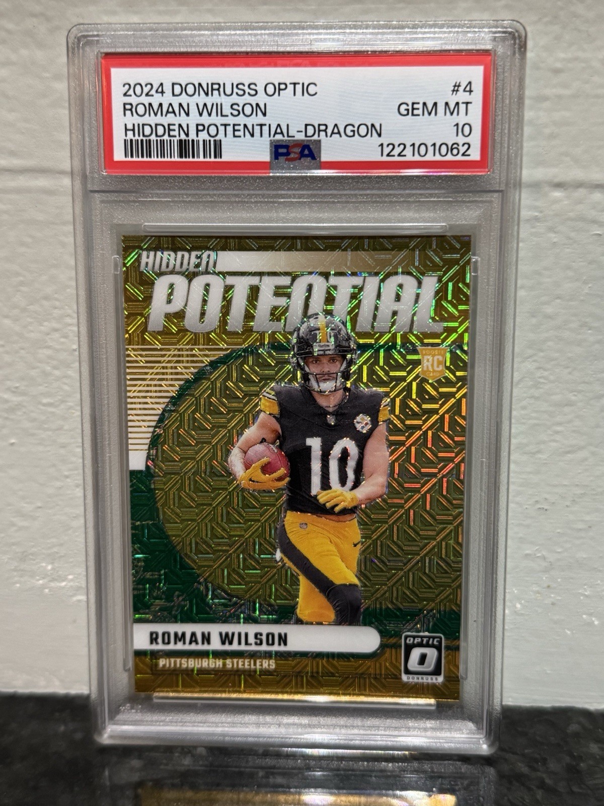 Roman Wilson Panini Donruss Optic Hidden Potential #4 Dragon