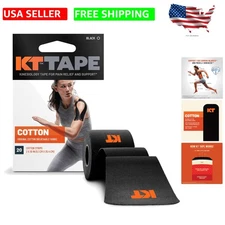 Durable Elastic Kinesiology Tape - 10 Inch Precut Strips for Active Support