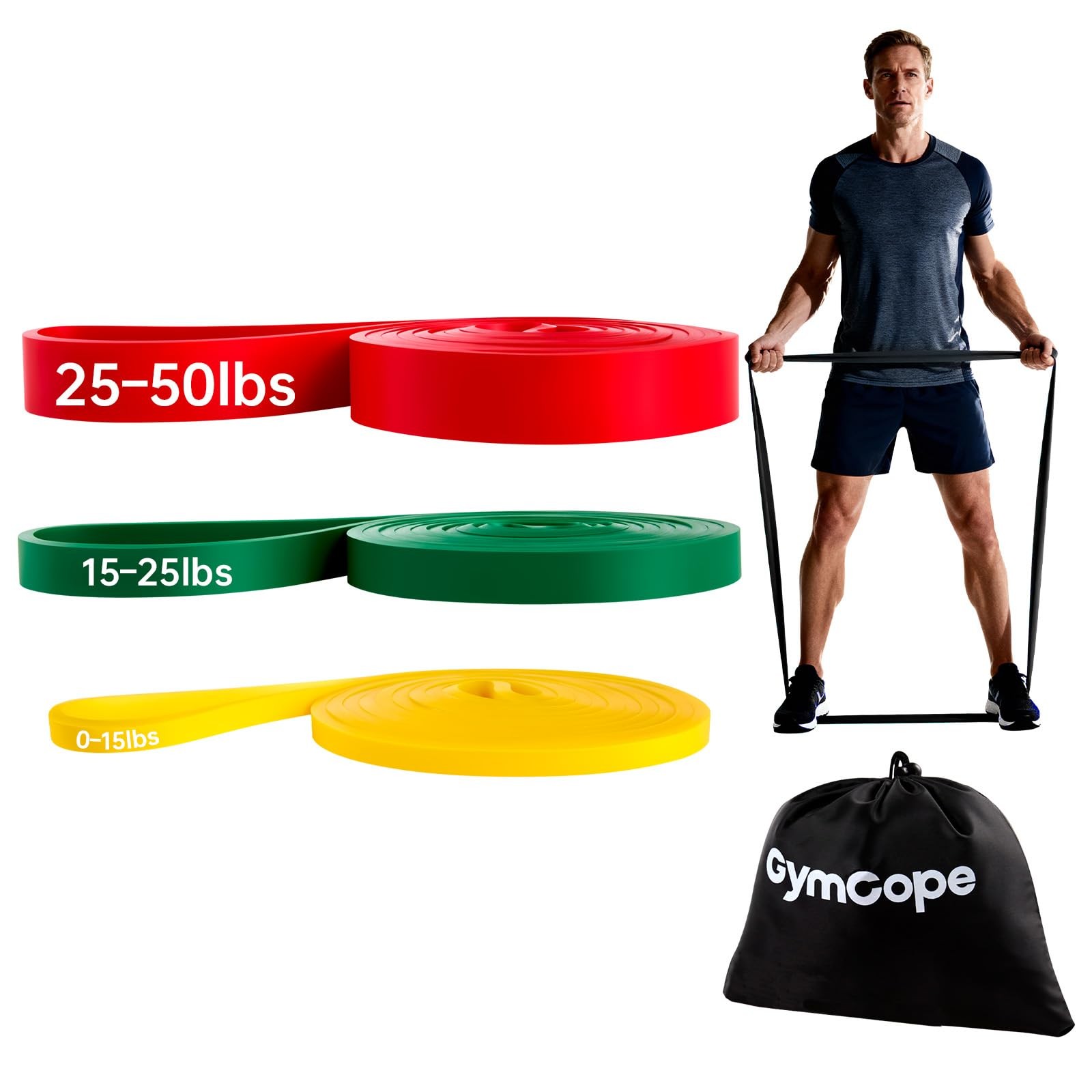 Set (3/4/5 Pack), Heavy 15~50lbs, 3-pack (15~50lbs)