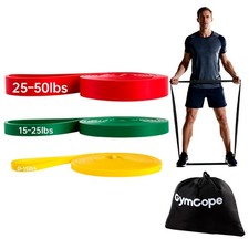 Pull Up Resistance Bands Set 3/4/5 Pack , Heavy 15 50lbs, 3-Pack 15 50lbs