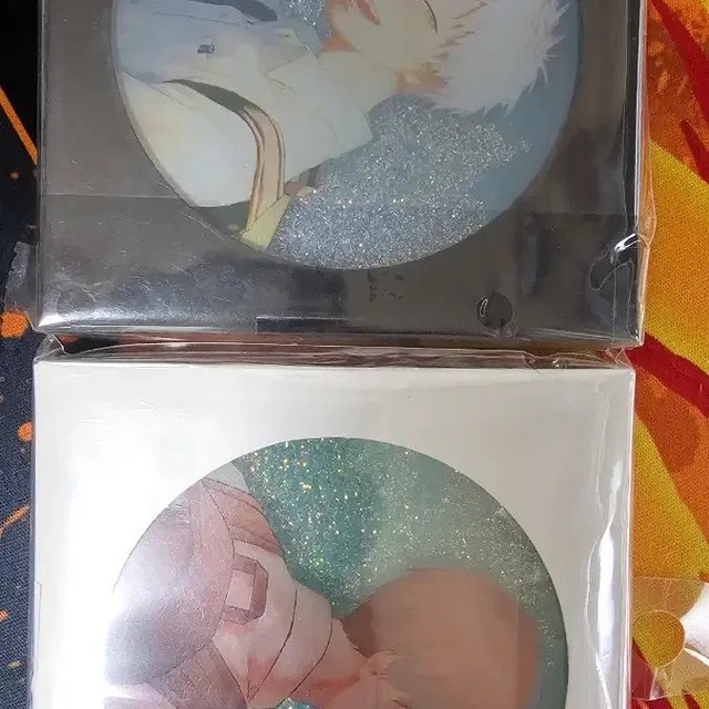 Hikaru Summer Acrylic Glitter Coaster Set, Unopened