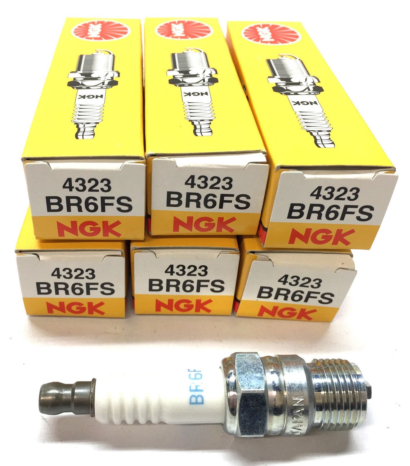 NGK Spark Plug 4323BR6FS Lot of 6 NOS