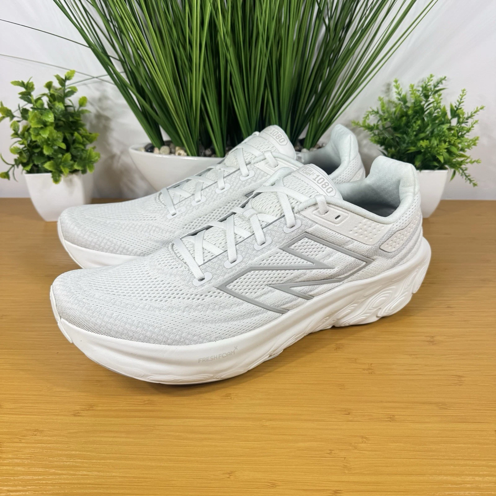New Balance Fresh Foam X 1080v13 NBY White Mens Running Shoes M1080W13 Size 15