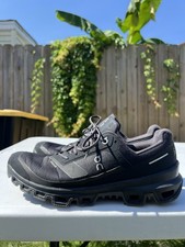 Women s On Cloud Black Waterproof Trail Runni...