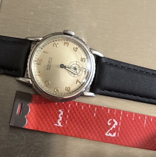 Vintage Gruen Very -thin Men’s Watch working - Picture 7 of 11