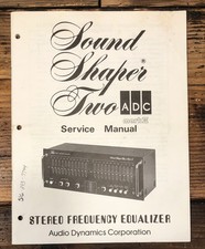 ADC Sound Shaper Two / 2 MK2 Equalizer Service Manual Original