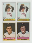 Nolan Ryan 1976 and 1979 Topps 4 Card Lot